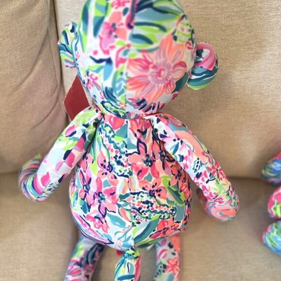 Lilly Pulitzer Favorite Things JOHNNY B MONKEY PLUSH Stuffed Animal Gift Toy NWT - Picture 3 of 3